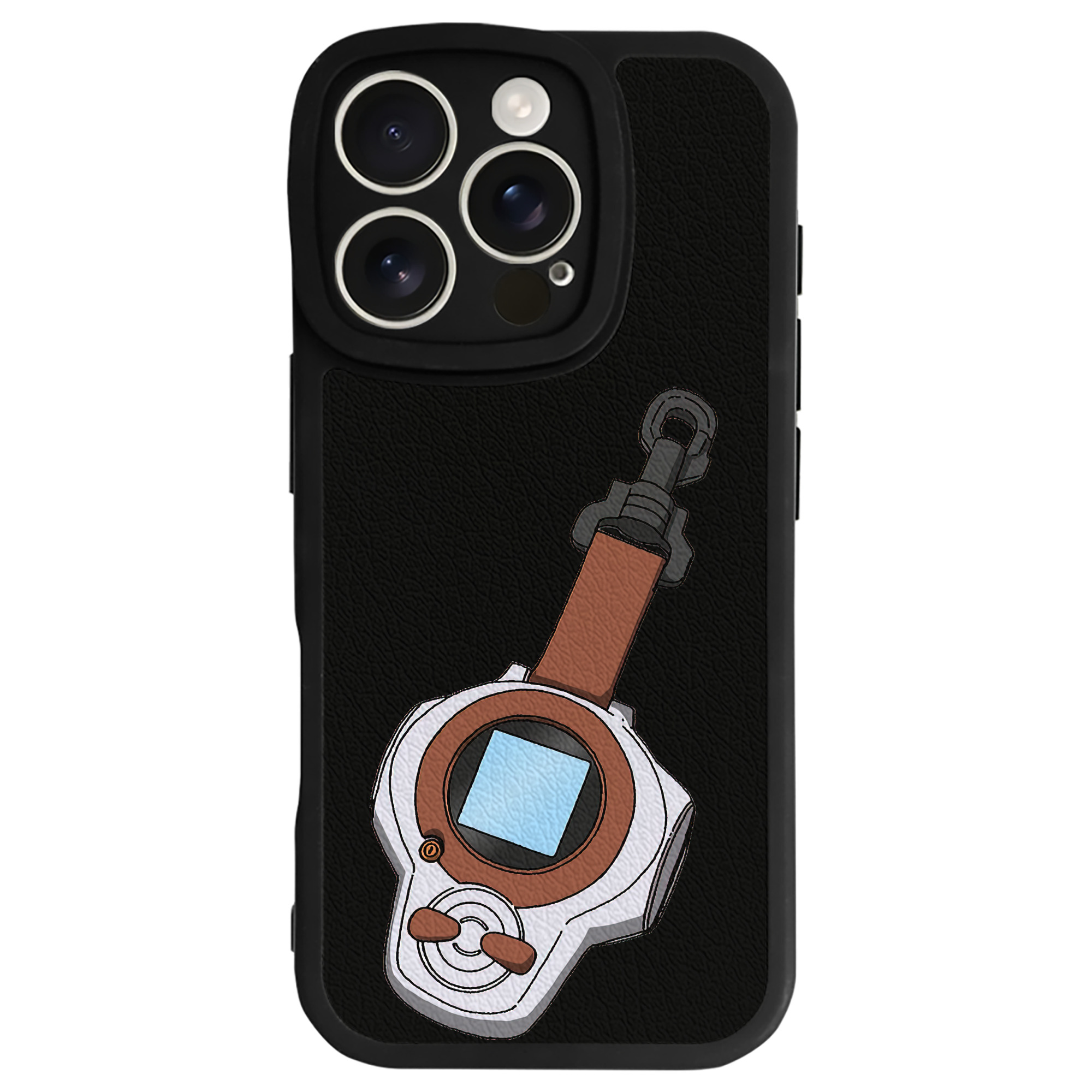 （画像用） Digimon デジタルモンスター/デジモン 【iPhone 16シリーズ対応】シリコンスマホケース（レザー調） 材質：シリコン